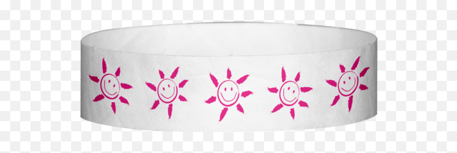 Tyvek 34 Inch Sun Face Pattern Wristbands U2013 Wristband Emoji,Emoticon List Sun