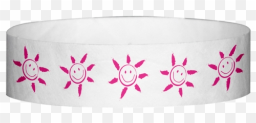 Tyvek 34 Inch Sun Face Pattern Wristbands U2013 Wristband Emoji,Emoticon List Sun