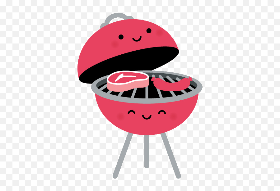 Bbq Grill Cute Kawaii Challenge Steak - Bbq Clipart Cute Emoji,Grill Emoji