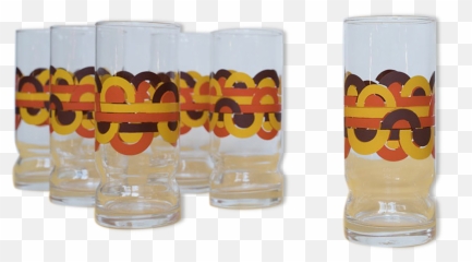 Set Of Long Drink Glasses 70s Selency Emoji,Cup Of Water Emoji