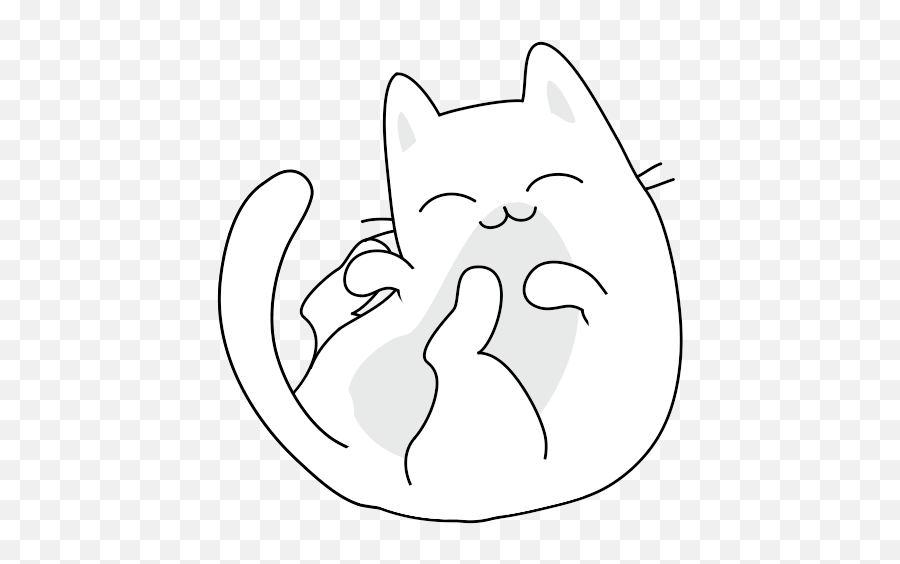 Yuki Neko - Animated Kitty Cat Fun Pet Stickers By Sticker List Automotive Decal Emoji,Kawaii Cat Emoji