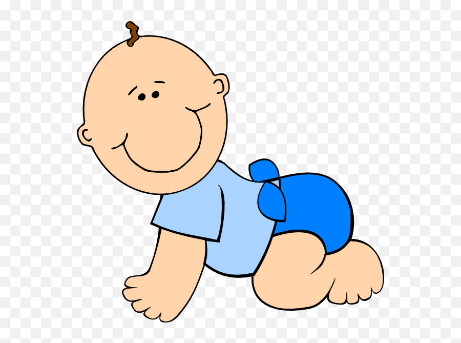 Baby Playing Baby Clip Art At Vector - Baby Clipart Png Emoji,Baby Crawling Emoji