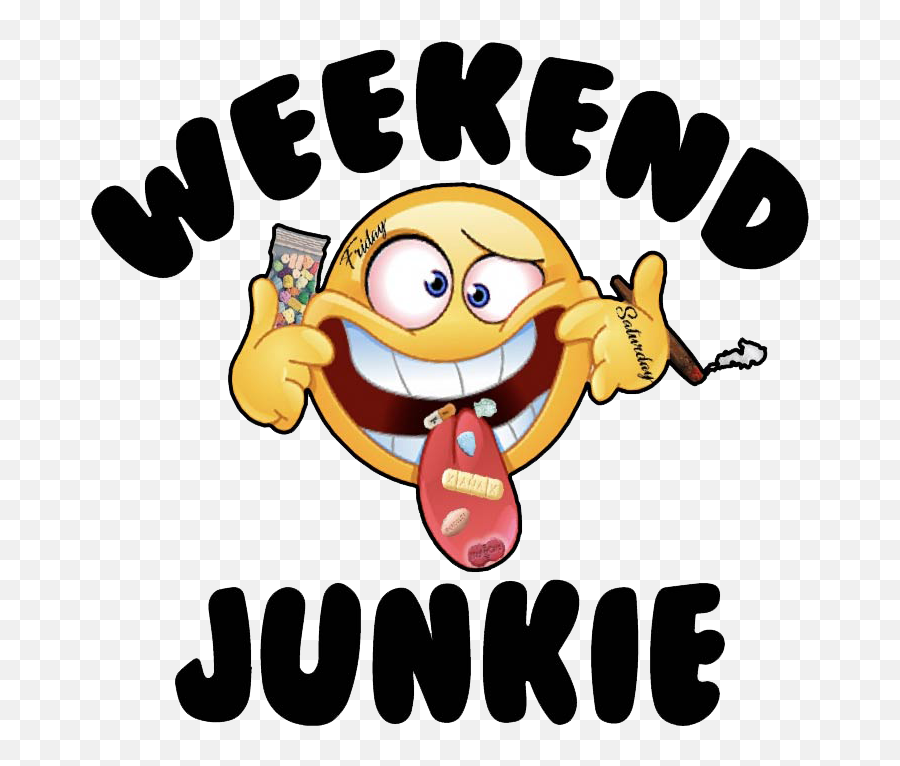 Weekend Junkie U2013 Weekend Junkie Spotted - Weekend Junkie Emoji,Weekend Emoticon