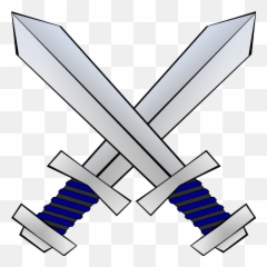 Crossed swords emoji clipart. Free download transparent .PNG