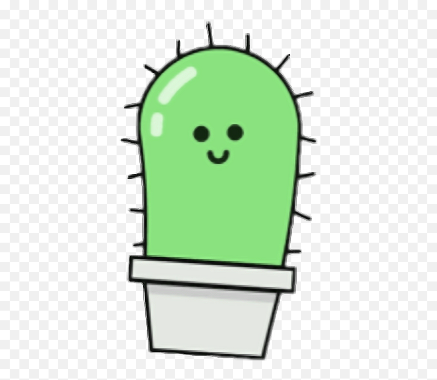 Cactus Thorn Cute Doodle Sweet Sticker - Happy Emoji,Thorn Emoji