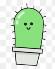 Cactus Thorn Cute Doodle Sweet Sticker - Happy Emoji,Thorn Emoji