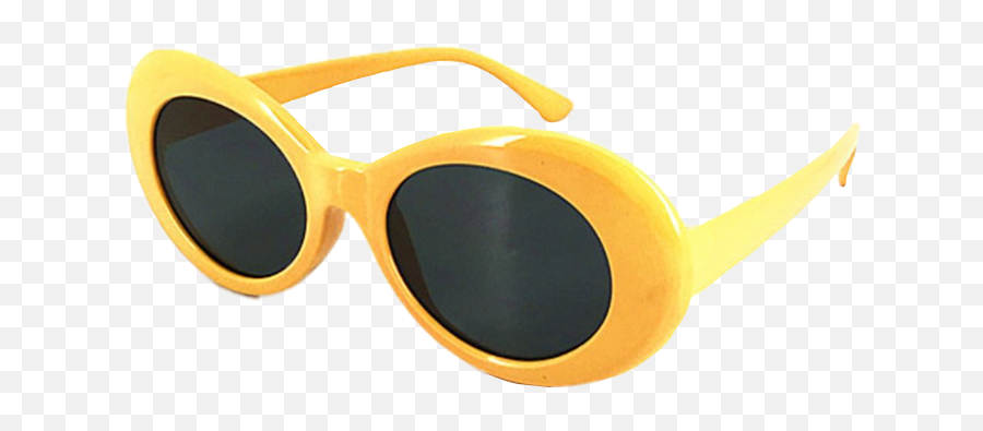 Yellow Clout Clout Sunglasses Aesthetic Sticker By - Full Rim Emoji,Sunglasses Emoji Tumblr