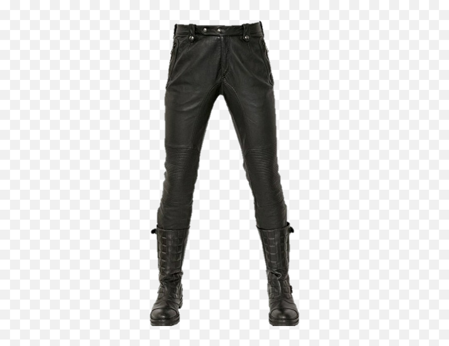 Leatherpants Pants Boots Black Sticker - Solid Emoji,Angel Emoji Pants