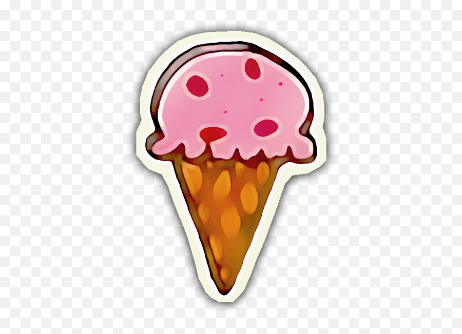 Kawaii Ice Cream U0026 Cake By Heriberto Gomez - Ice Cream Sticker Png Emoji,Cake Flan Ice Cream Emoji