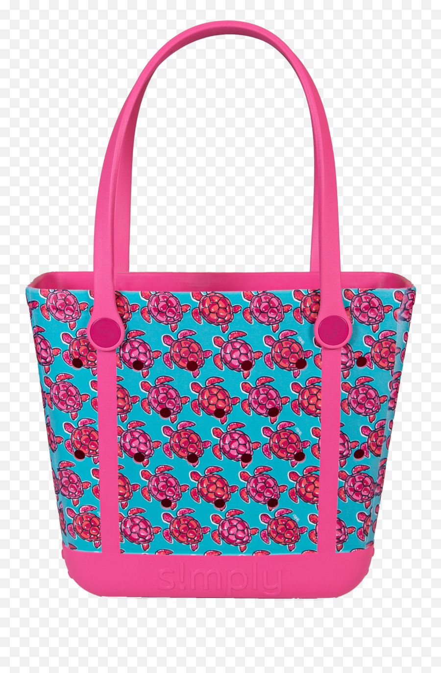 Simply Southern Small Waterproof Tote - Simply Southern Totes Sea Turtle Emoji,Emoji Tote Bag