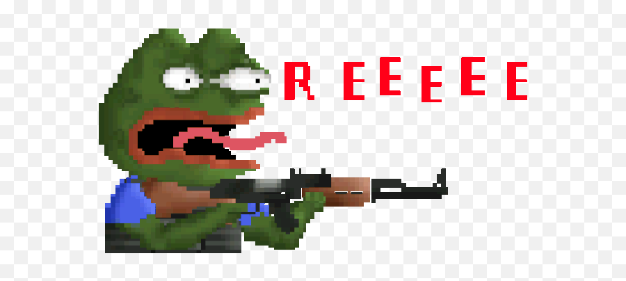 Pepe The Frog Gifs 80 Animated Images Of This Meme - Pepe Gun Gif Emoji,Embarrassed Emoji With Gun