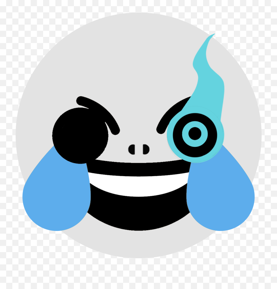 Custom Sans Laughing Emoji - Sans Laughing Crying Emoji,Laugh Cry Emoji