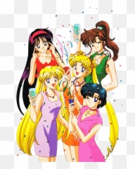 Download Sailor Jupiter Sailor Venus Sailor Mars Sailor - Sailor Moon Rei Makoto Minako Ami Rei Emoji,Sailor Moon Mars Emoticons