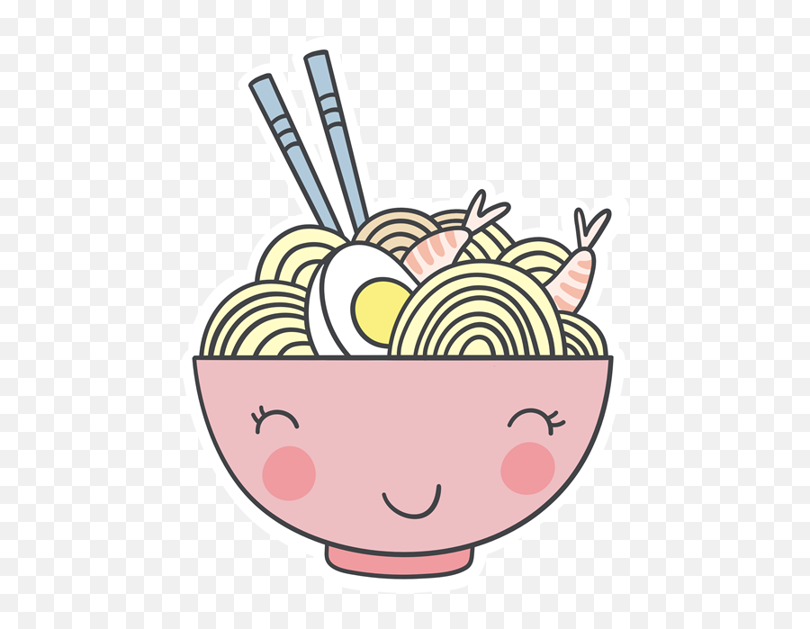 Happy Pink Ramen Clipart - Full Size Clipart 2959247 Happy Emoji,Parappa Emoticons