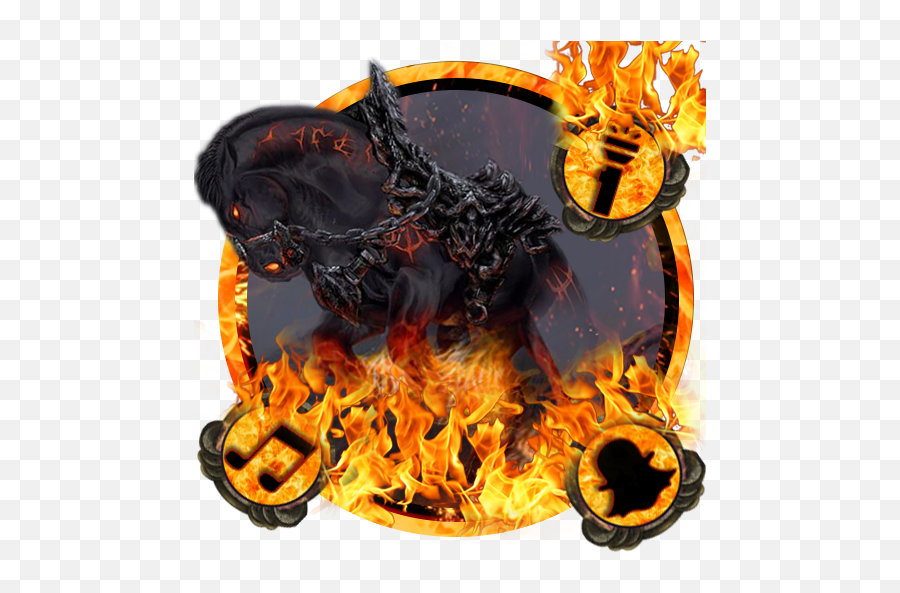 Burning Fire Horse Theme Emoji,Leek Emoji