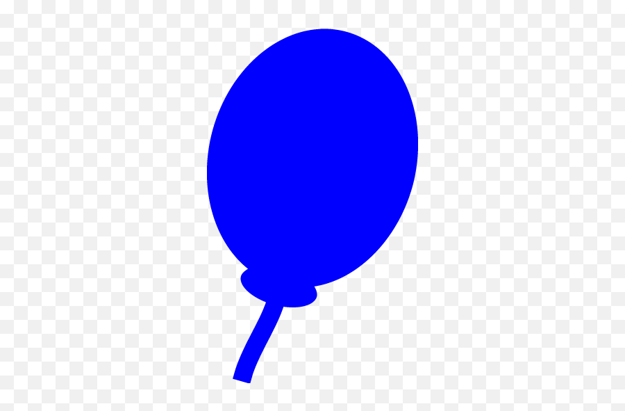 Blue Balloon Icon - Free Blue Party Icons Red Balloon Icon Emoji,Emoticons Shape Balloon 33631