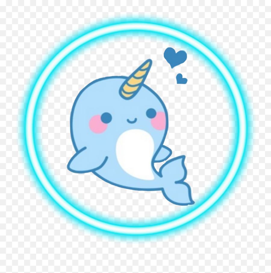 Narwhal Sticker - Cartoon Narwhal Emoji,Narwhal Emoji