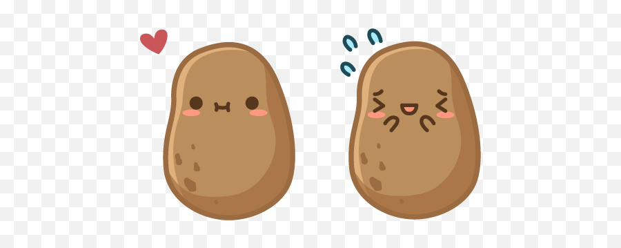 Cute Potato Cursor U2013 Custom Cursor - Custom Cursor Cute Emoji,Kawaii Potato Emotion