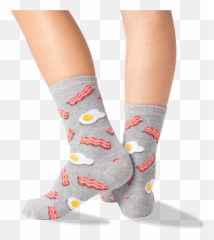 Kidu0027s Eggs And Bacon Socks U2013 Hotsox - For Teen Emoji,Bacon Emoji