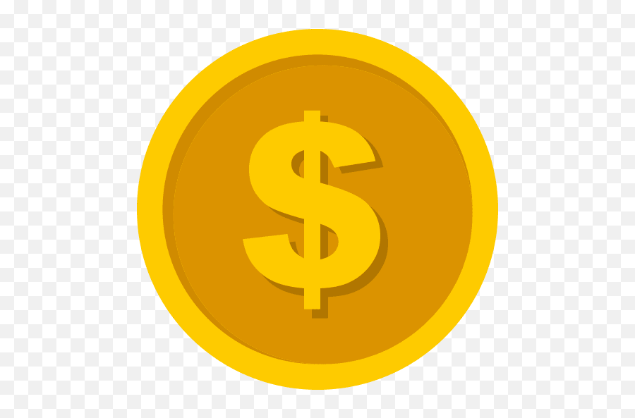 Us Dollar Coin Color Icon Png And Svg - Coin Flat Emoji,Coins Emoji