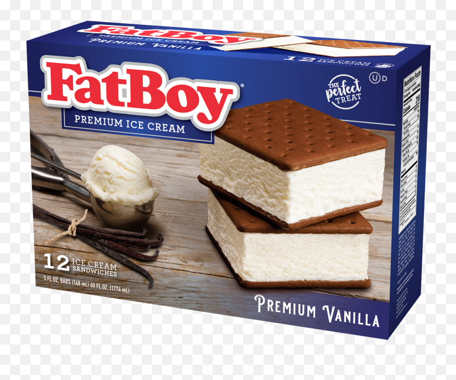 Fatboy Ice Cream Sandwich Premium Emoji,Fat Guy Eating Ice Cream Emoji