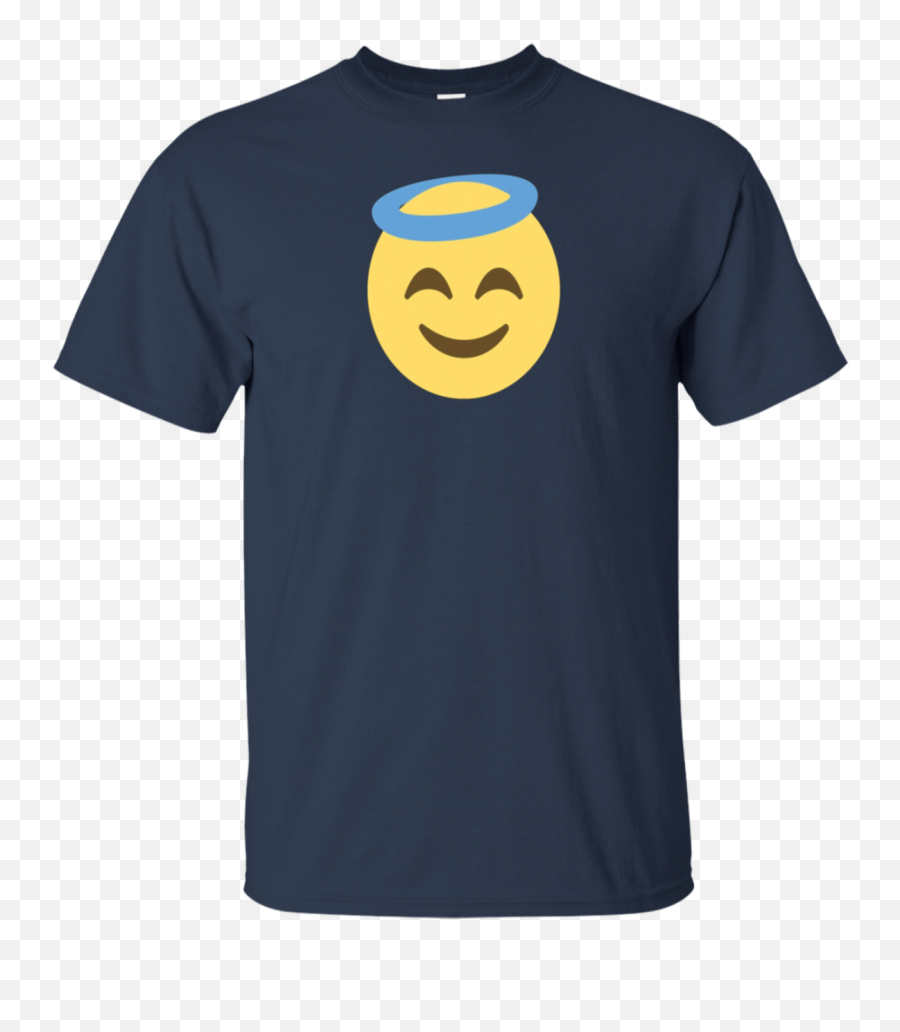 Emoji Angel Face T Shirt Halo Innocent Not Guilty Heaven - Bobs Burgers Lil Bob Shirt,Angel Emoticon Png