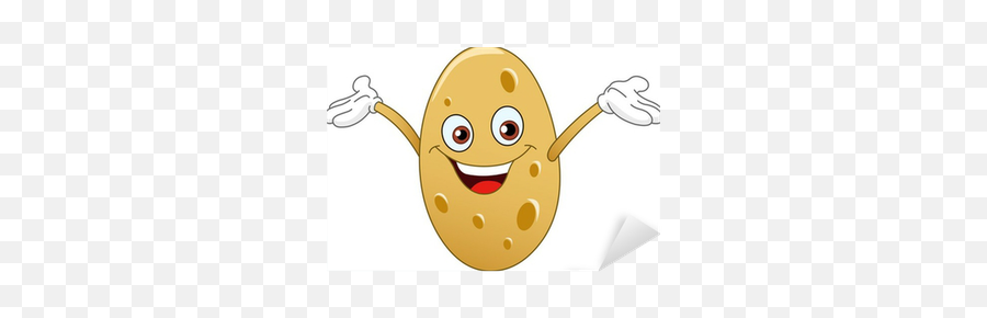 Potato Sticker U2022 Pixers - We Live To Change Cartoon Potato Vector Emoji,Potato Emoticon\