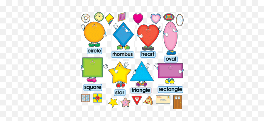 Teaching Supplies Shapes Bulletin Board Set Carson Dellosa Emoji,Emoticon Bendables