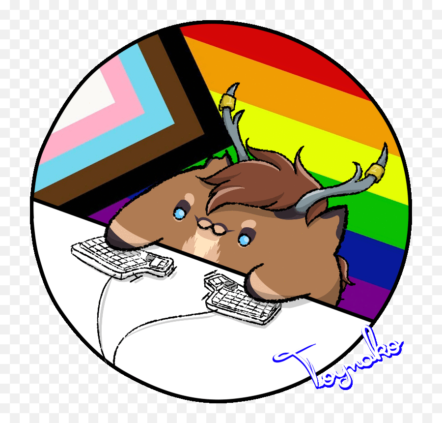 Pride Bongocatu0027s Dustydeer By Toynako - Fur Affinity Dot Emoji,Discord Animated Emoji Bongo Cat