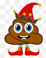 Elf Clipart Poop 5 - Christmas Poop Emoji Vector,Elf Emoji
