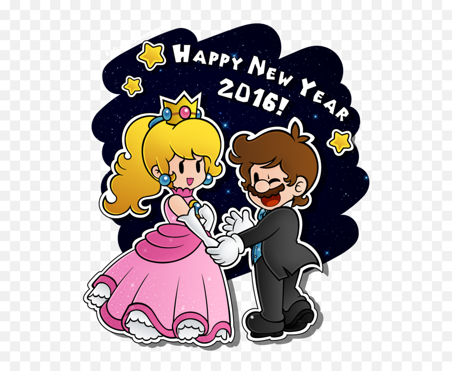 Mario U0026 Peach Celebrate 2016 By Clothemariolover Super Emoji,Super Princess Peach All Emotions