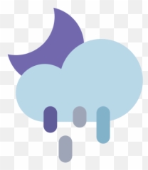 Raining Moon Weather Free Icon - Iconiconscom Emoji,Snow Clouds Emoji