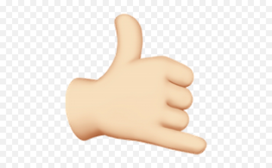 Callme Hand Emoji Sticker - Sign Language,Call Me Hand Emoji