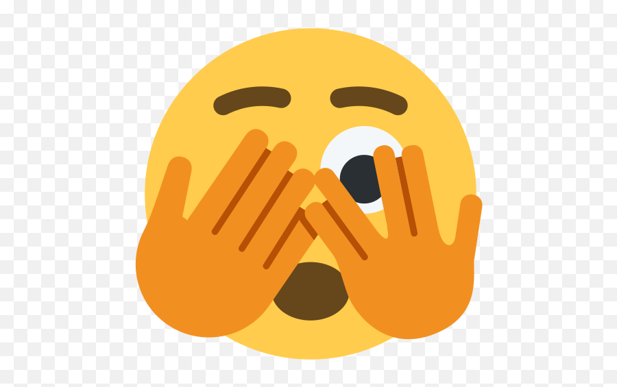 Face With Peeking Eye Emoji,Telegram Emoji 14.0