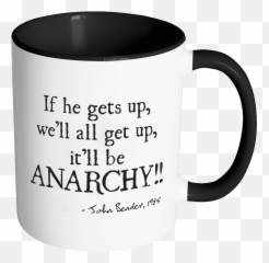 Anarchy Quote Color Accent Coffee Mug - Karlskrona Kommun Emoji,Anarchy Emoji