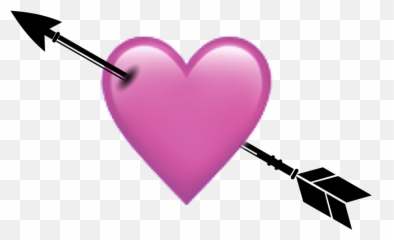 Heart Arrow Iphone Emoji Sticker - Girly,Heart With Arrow Emoji
