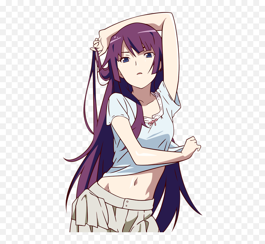 Otaku - Hitagi Senjougahara Emoji,Tuzki Bunny Emoticons