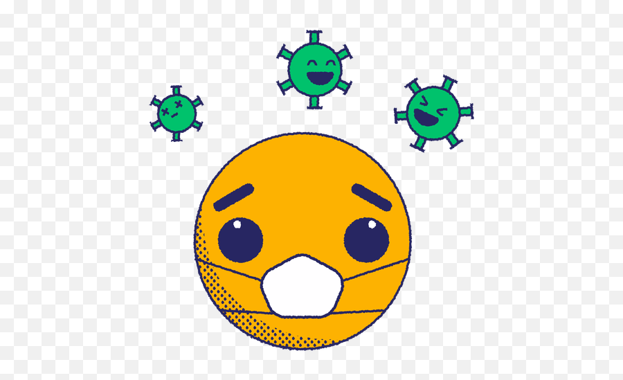 Emoji With Virus Spores Flat - Transparent Png U0026 Svg Vector File Dot,Stressed Emoji