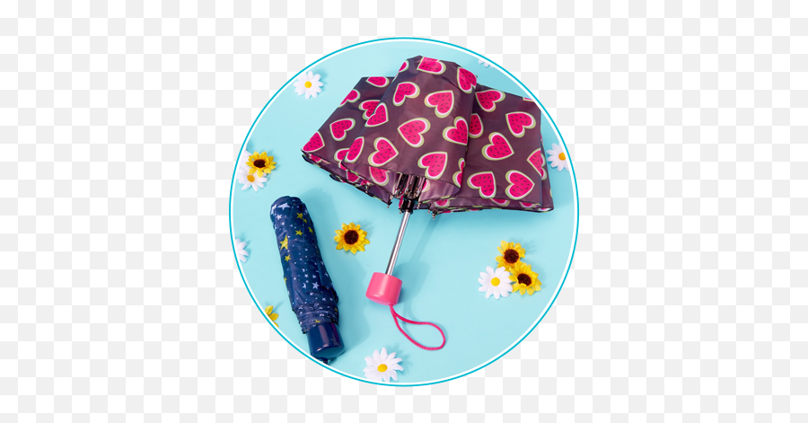 Fashion - Girly Emoji,Cuddle Up Emoticon Under A Rock Umbrella