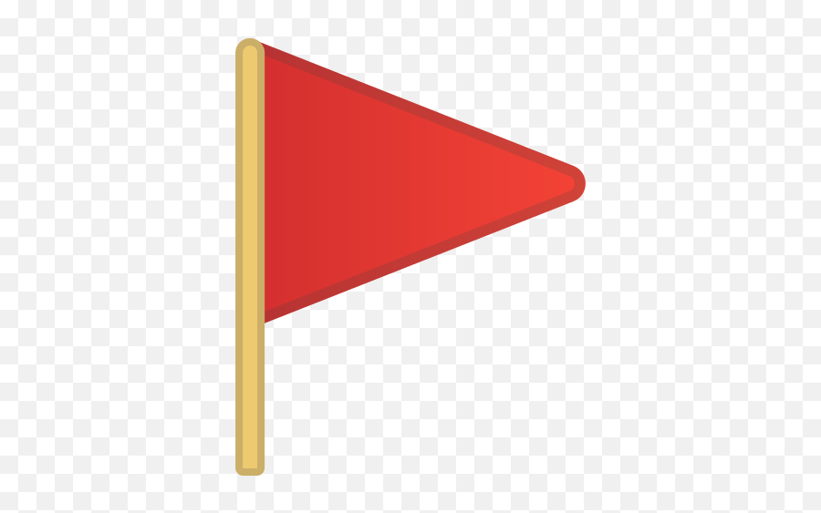 Triangular Flag Emoji - Bandera Roja Emoji,W Flag Emoji