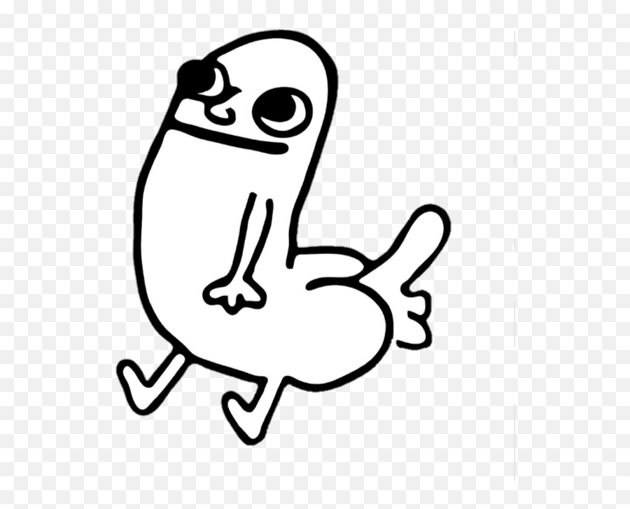 The Most Edited - Dickbutt Sticker Emoji,Dickbutt Emoji Transparent