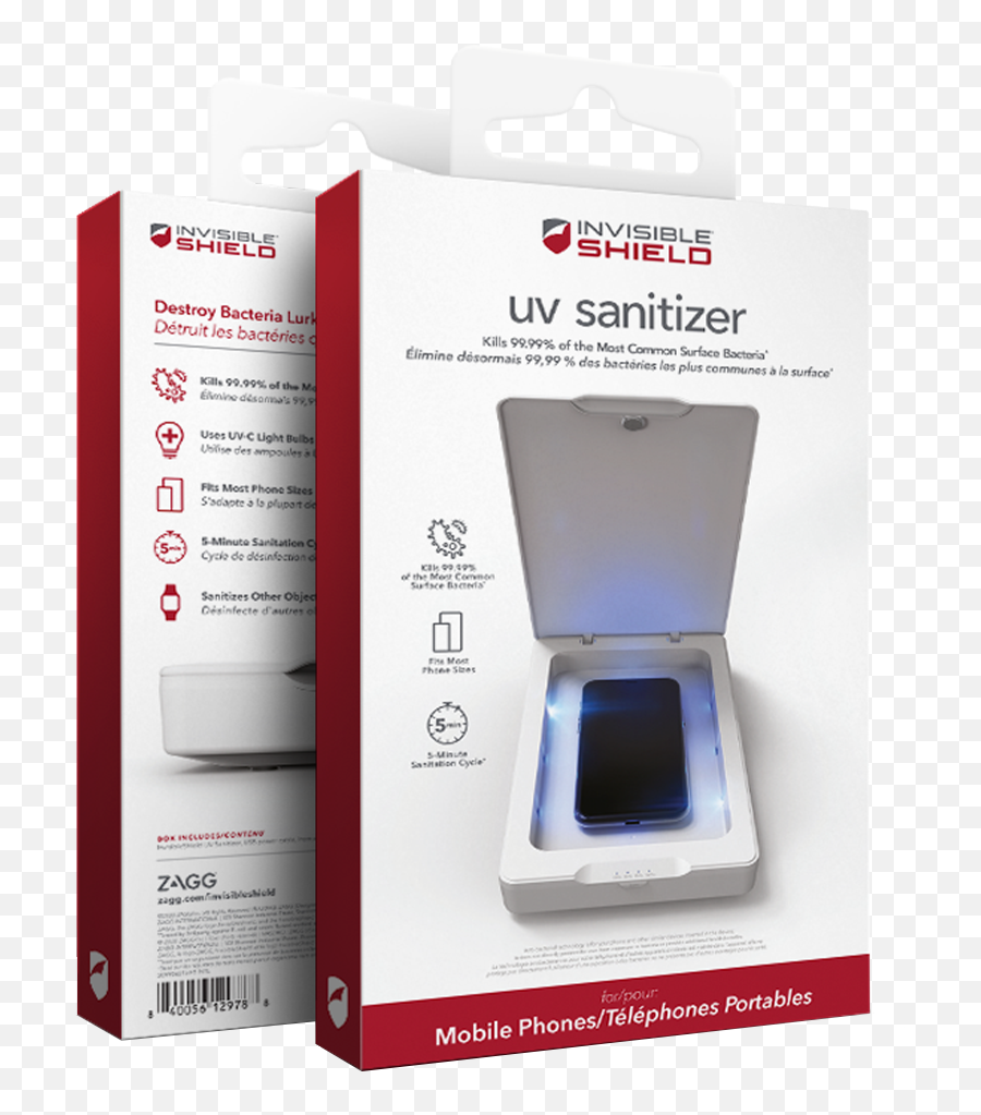 Wholesale Zagg - Invisibleshield Uv Sanitizer White Emoji,Adding Emojis To Lg Extravert 2