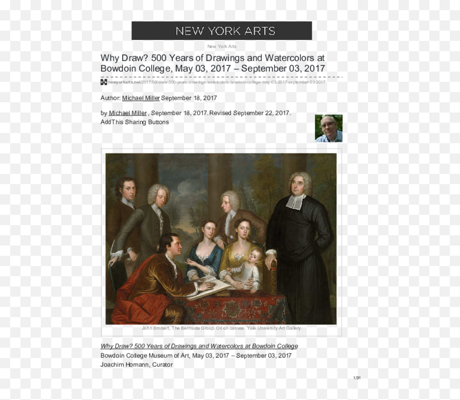 Pdf Why Draw 500 Years Of Drawings And Watercolors At - Bermuda Group Dean George Berkeley And His Family Emoji,Complexdrawing Of Emotions