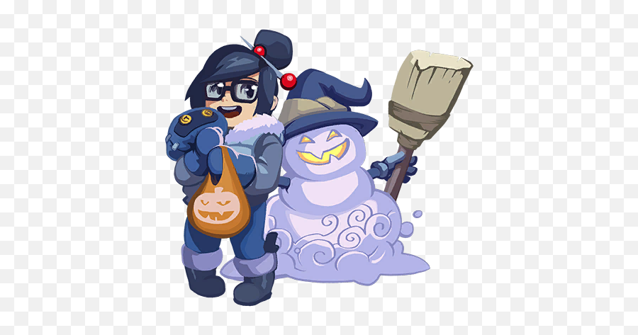 Filespray Mei Trick Or Treatpng Overwatch Mei Overwatch - Mei Halloween Spray Emoji,Mccree Emoticons