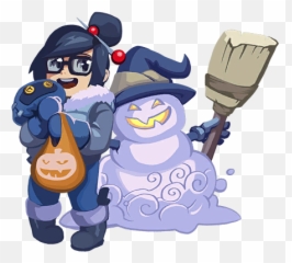 Filespray Mei Trick Or Treatpng Overwatch Mei Overwatch - Mei Halloween Spray Emoji,Mccree Emoticons