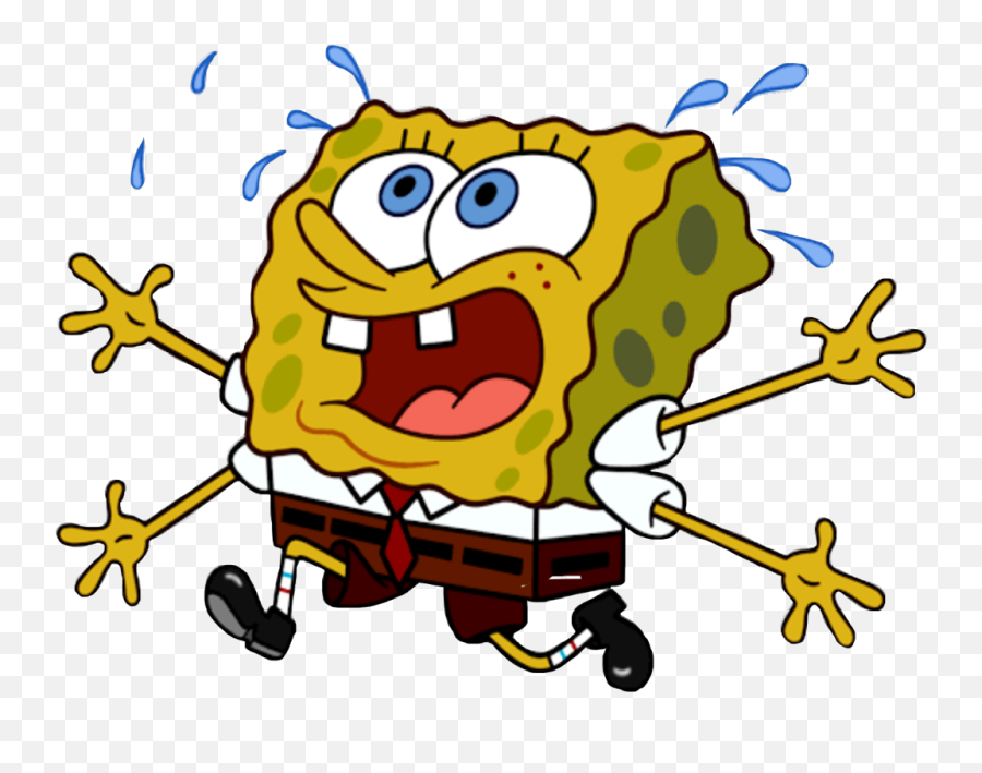 Bob Esponja Corriendo Meme Clipart - Bob Esponja Asustado Meme Emoji,Downloadable Spongebob Emojis