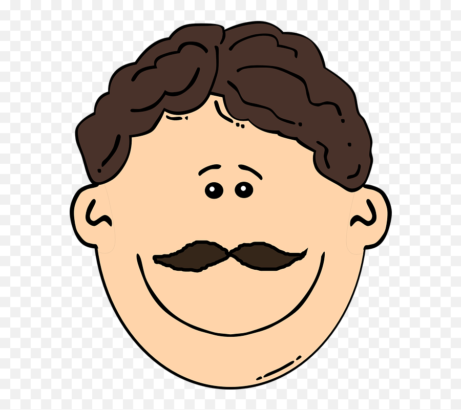 Mustache Clipart Line Art Mustache - Moustache Face Clipart Emoji,Mustache Man Emoji