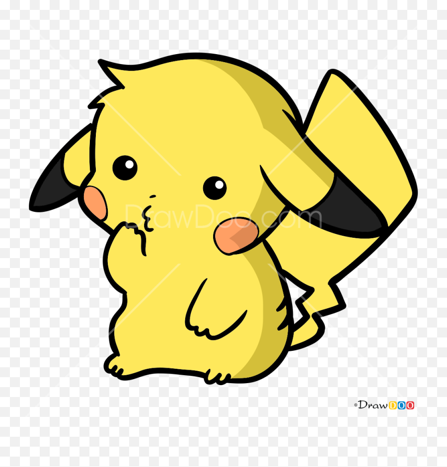 How To Draw Pikachu Kawaii - Happy Emoji,Pikachu Emotions