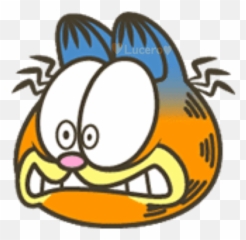 Garfield Emoji Stickers For Whatsapp - Garfield Face,Didi Gregorius Team Emojis 2019