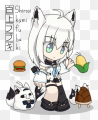Chibi Shirakami Fubuki Hololive 1st Gengamers 5nd Post - Chibi Shirakami Fubuki Emoji,Chiyo-chichi Emoticons